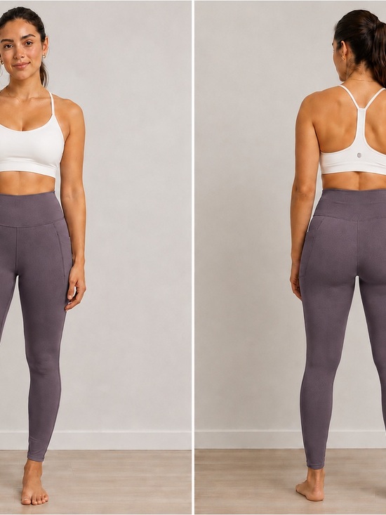 Athleta Pants - Athleta High-Waist Leggings in Dusty Plum